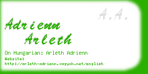 adrienn arleth business card